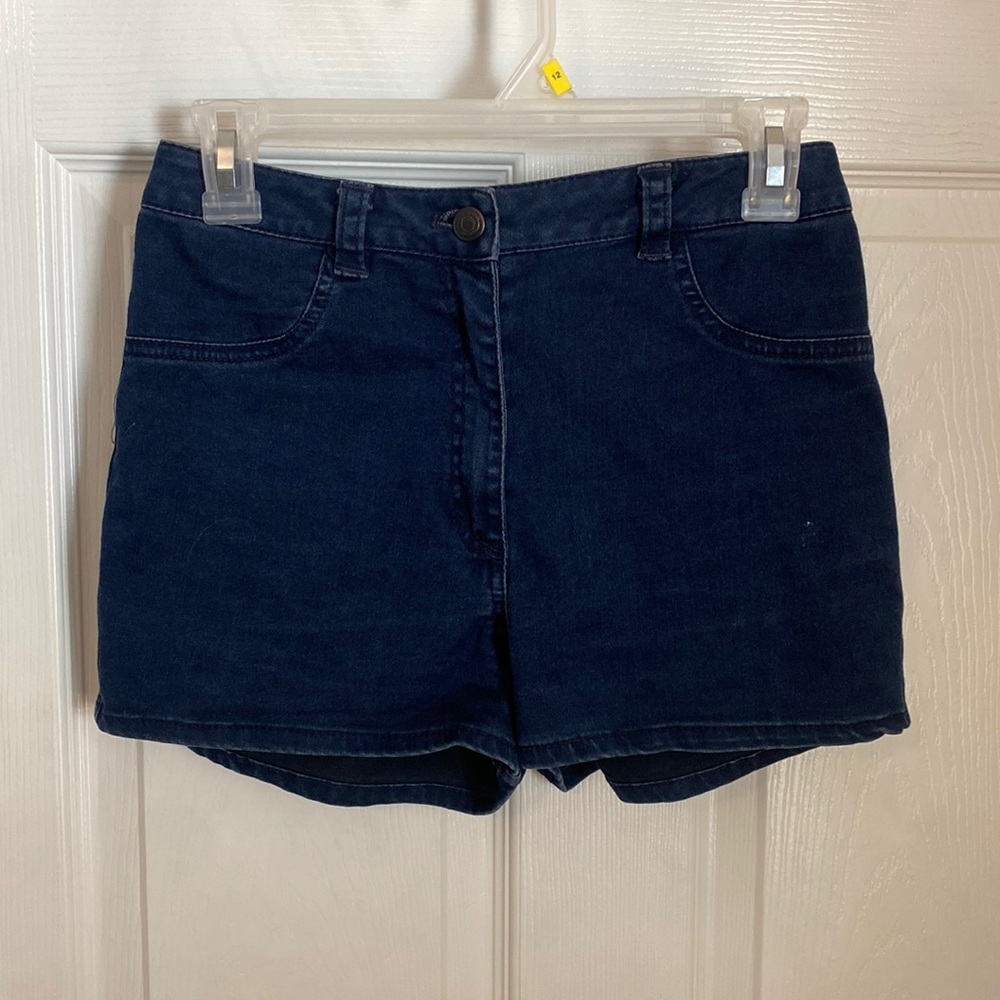 Brandy Melville High Rise Dark Denim Shorts